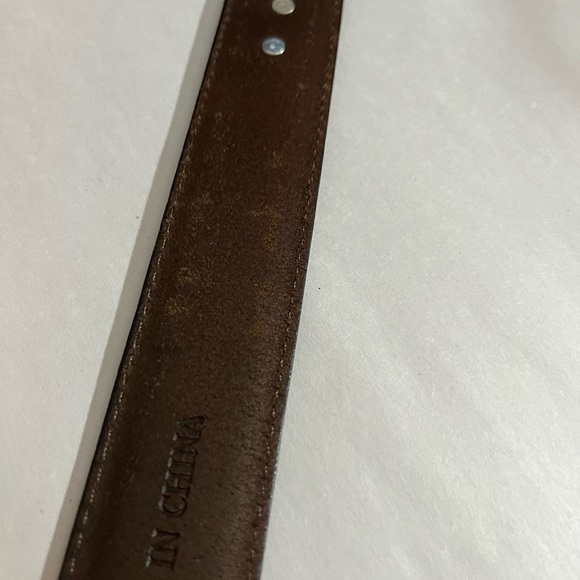 Golf Top Grain Brown western Leather Ranch Club Belt Size 42 AML3000 - Picture 8 of 15